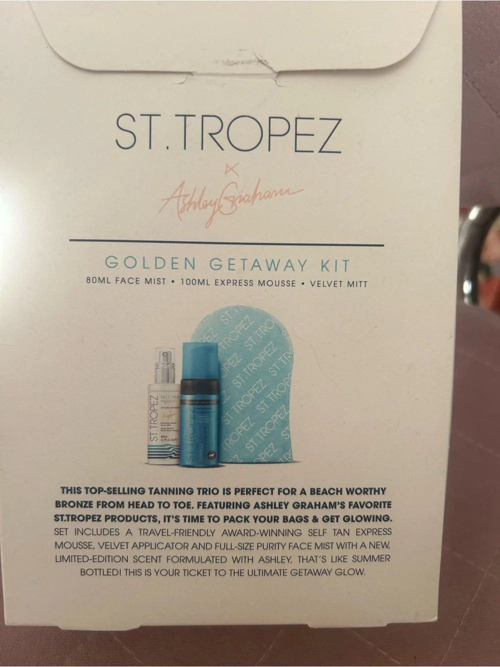 St. Tropez x Ashley Graham Golden Getaway tanning kit